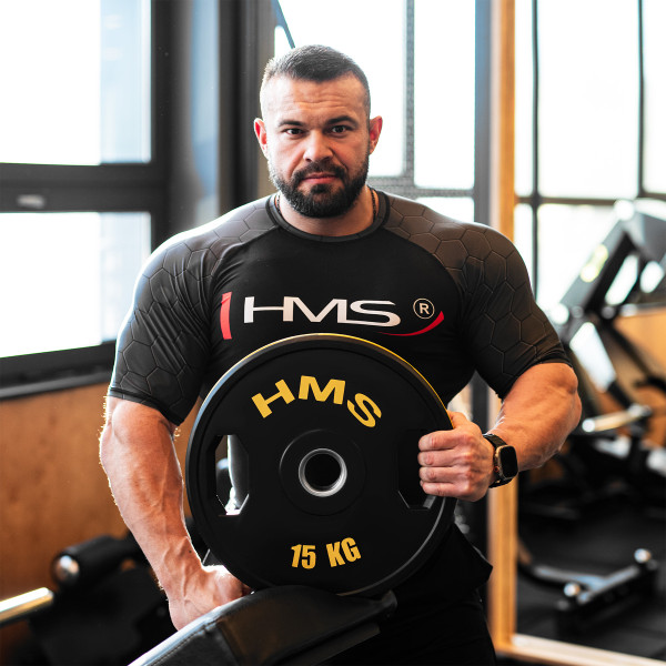 (2 X 15 KG) GUMMIERTE OLYMPISCHE GEWICHTSSCHEIBE 2 X 15 KG HMS