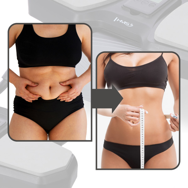 BLACK AUTOMATISCHES ABS-ROLLE MIT STÜTZE FÜR BAUCHMUSKELTRAINING HMS