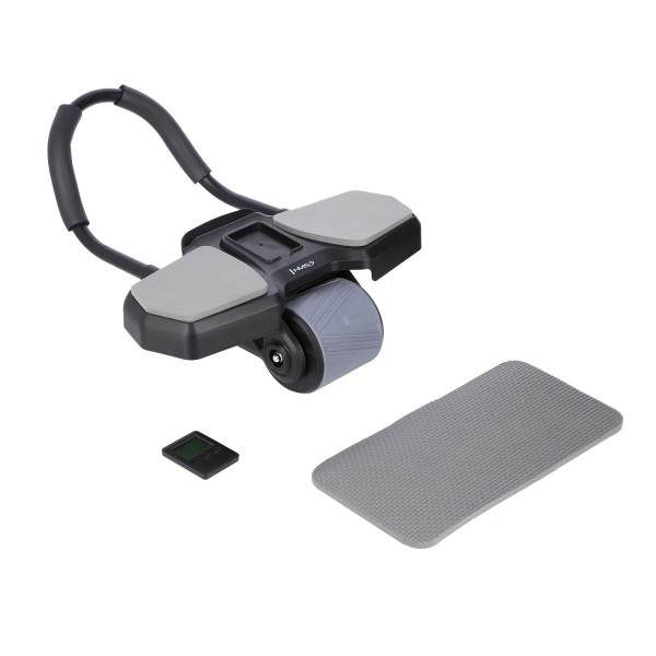 BLACK AUTOMATISCHES ABS-ROLLE MIT STÜTZE FÜR BAUCHMUSKELTRAINING HMS