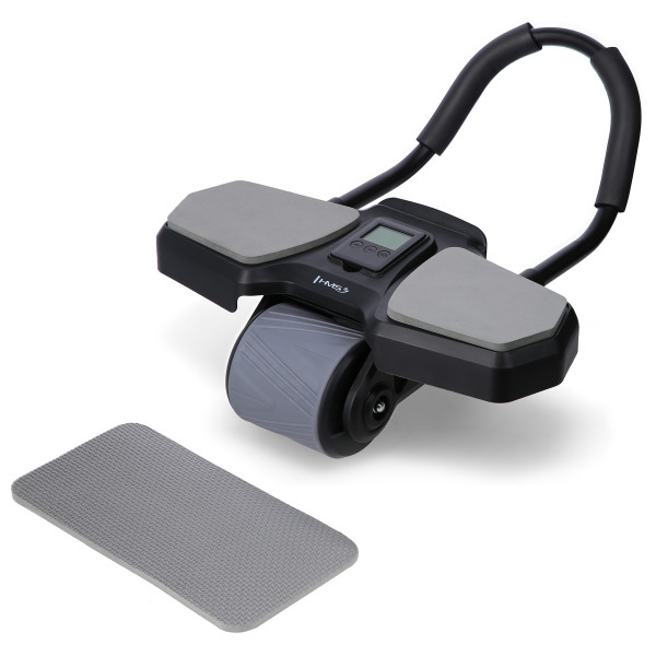 BLACK AUTOMATISCHES ABS-ROLLE MIT STÜTZE FÜR BAUCHMUSKELTRAINING HMS