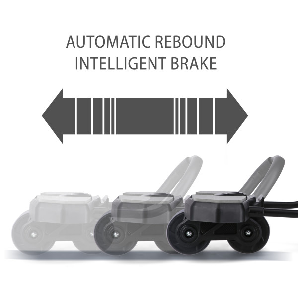 BLACK AUTOMATISCHES ABS-ROLLE MIT STÜTZE FÜR BAUCHMUSKELTRAINING HMS