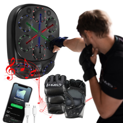 ELEKTRONISCHE BOXWAND BLUETOOTH MIT MUSIK, HANDSCHUHEN...