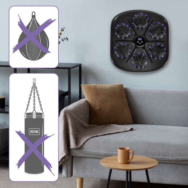 ELEKTRONISCHE BOXWAND BLUETOOTH MIT MUSIK UND HANDSCHUHEN HMS