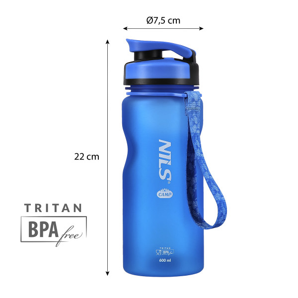 BLAU TRINKFLASCHE TRITAN NILS CAMP