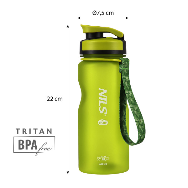 GRÜN TRINKFLASCHE TRITAN NILS CAMP
