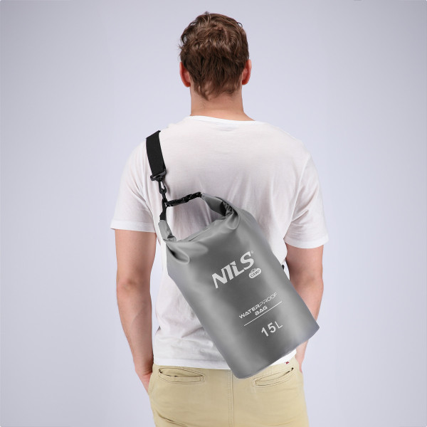 WASSERDICHTER BEUTEL ORANGE 15L NILS CAMP