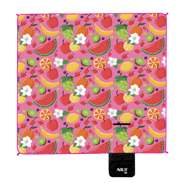 PICKNICKDECKE OBST 200×200 PE ALU NILS CAMP