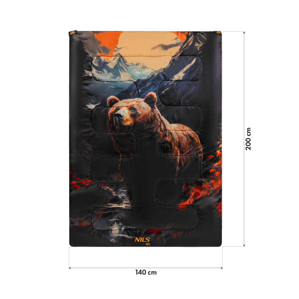 SCHLAFSACK 3-IN-1 DOPPELT BEAR NILS CAMP