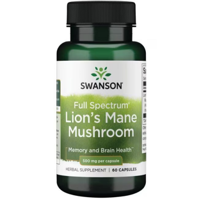 Swanson Full Spectrum Lion´s Mane Mushroom 500mg - 60...