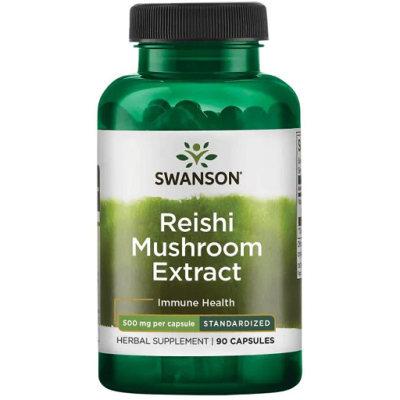 Swanson Reishi Mushroom Extract 500mg - 90 Kapseln