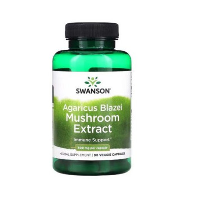 Swanson Agaricus Blazei Pilzextrakt - 500 mg 90 Kapseln