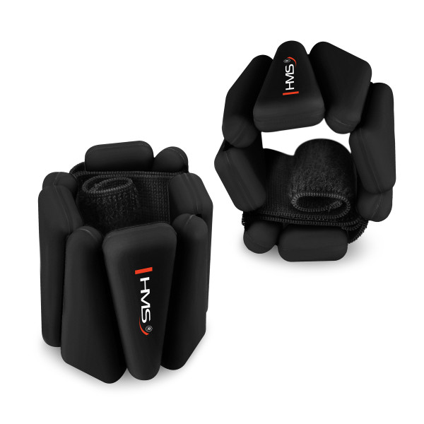 SCHWARZE SILIKON-GEWICHTSMANSCHETTEN FÜR KNÖCHEL UND HANDGELENKE HMS
