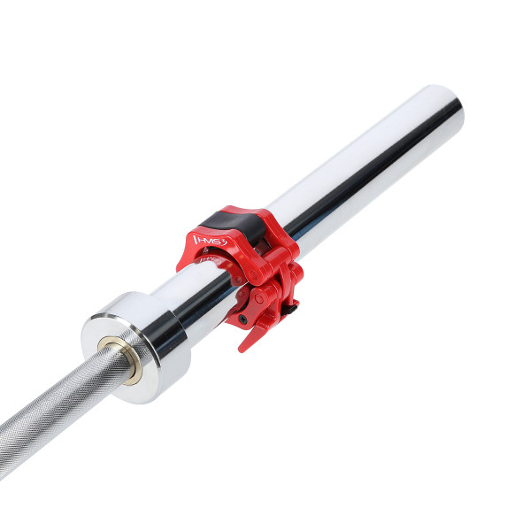 OLYMPISCHE LANGSTANGE 220 CM HMS MIT VERSCHLÜSSEN LOCK JAW BLACK