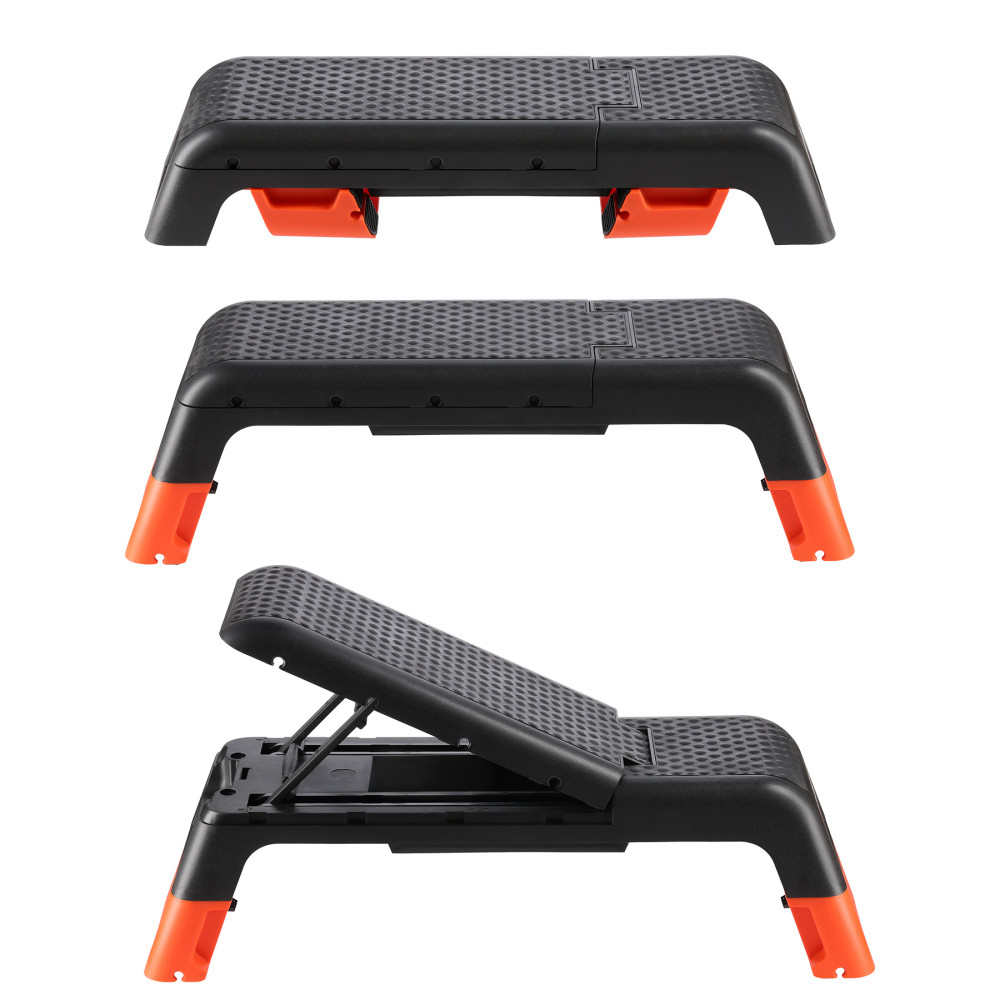 PRO ADJUSTABLE AEROBIC STEP WITH BENCH FUNCTION COMMERCIAL HMS