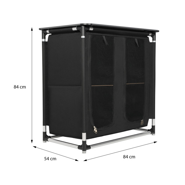 TOURISTISCHER KLAPPBARER SCHRANK MIT ARBEITSPLATZ NILS CAMP