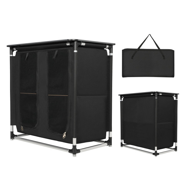 TOURISTISCHER KLAPPBARER SCHRANK MIT ARBEITSPLATZ NILS CAMP