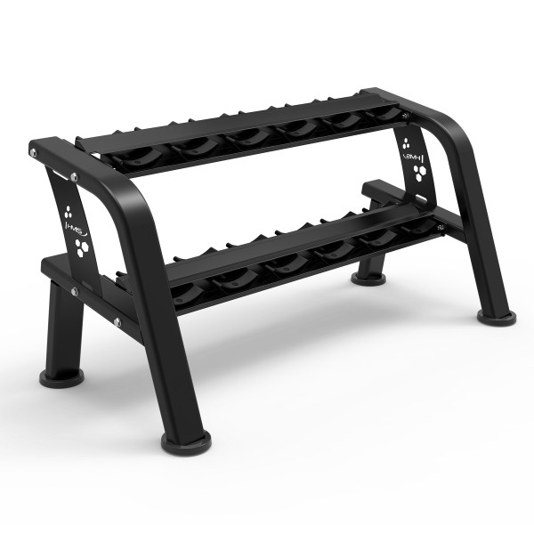 DOPPELREIHIGER HANTELSTÄNDER FÜR 6 PAARE COMMERCIAL HMS